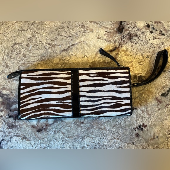 Talbots Zebra Print Clutch - Picture 2 of 5
